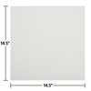 Linen-Like 14.5" x 14.5" Linen-Like Economy White Napkins Flat Pack 1000 PK 125043